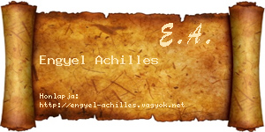 Engyel Achilles névjegykártya
